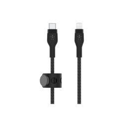 Belkin BoostCharge Pro Flex Braided USB-C To Lightning Cable, 2M/6.6ft, Black