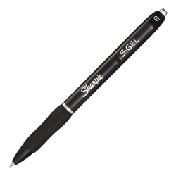 Sharpie S Gel Pen, Medium Point, 0.7 mm, Black Barrel, Black Ink