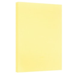 JAM Paper® Vellum Bristol Card Stock, Canary Yellow, Ledger (11" x 17"), 67 Lb, Pack Of 250
