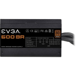 EVGA 600BR Power Supply - Internal - 120 V AC, 230 V AC Input - 3.3 V DC, 5 V DC, 12 V DC Output - 600 W - 1 +12V Rails - 1 Fan(s) - ATI CrossFire Supported - NVIDIA SLI Supported - 85% Efficiency