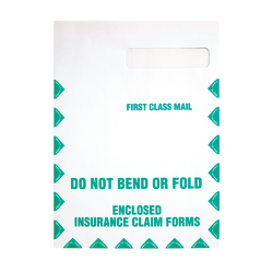 Quality Park® #10 Redi-Seal™ Medical Claim Business Envelopes, Top Right Window, Gummed Seal, White, Box Of 100