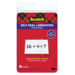 Scotch™ Laminating Pouches PL904G-10G-SR, 84 mm x 135 mm