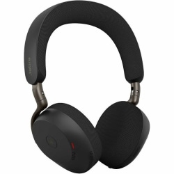 Jabra Evolve3 75 Wireless Headset, On-Ear, Over-The-Head, Binaural, Black, 37599999989