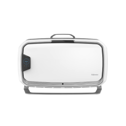 Fellowes® Array Stand AS2 Air Purifier, 3,000 Sq. Ft. Coverage, 22-3/4"H x 10-11/16"W x 34-13/16"D, White/Silver