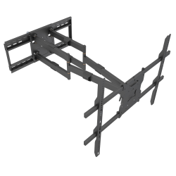 Mount-It! Heavy-Duty TV Wall Mount With Long Extension Arms For 50-90" TVs, 11-1/2"H x 35"W x 8-1/4"D, Black
