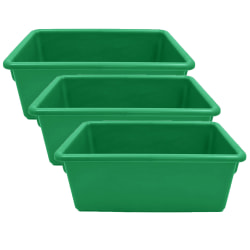Jonti-Craft Cubbie Trays, 5-1/4"H x 8-5/8"W x 13-1/2"D, Green, Pack Of 3 Trays