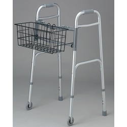 Medline 2-Button Walker Baskets, 5 1/2" x 16" x 7", Black, Case Of 2