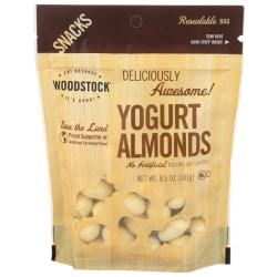 Woodstock Foods Yogurt Almonds, 8.5 Oz, Total Qty 8