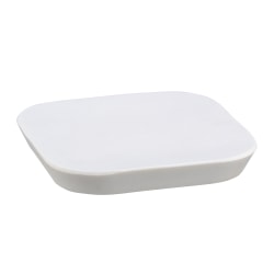 Erwyn Products Madison Soap Dishes, 11/16"H x 4"L x 4"D, White, Case Of 24 Dishes