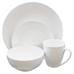 Gibson Home Ogalla 16-Piece Dinnerware Set, White