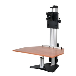 Ergo Desktop Electric Kangaroo Pro Stand, 27 1/2"H x 28"W x 28"D, Cherry, Standard Delivery