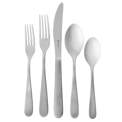 Henckels Lucena 65-Piece Stainless Steel Flatware Set, Silver