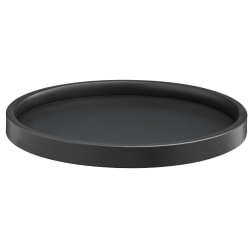 Erwyn Products Round Trays, 12", Black, Total Quantity 12