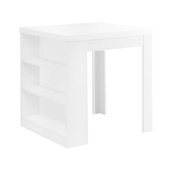 Monarch Specialties Anabel Dining Table, 30"H x 35-1/2"W x 31-1/2"D, White