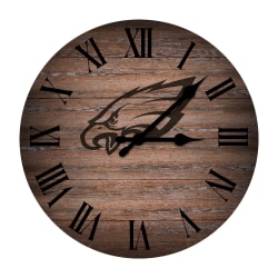 Imperial NFL Rustic Wall Clock, 16", Philadelphia Eagles