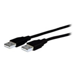 Comprehensive USB 2.0 A to A Cable 10ft - 10 ft USB Data Transfer Cable - First End: 1 x Type A Male USB - Second End: 1 x Type A Male USB - 480 Mbit/s - 28 AWG - Black