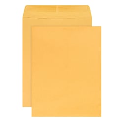 Office Depot® Brand 10" x 13" Manila Catalog Envelopes, Gummed Seal, Brown Kraft, Box Of 100
