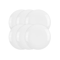 Our Table 6-Piece Porcelain Salad Plate Set, 7-1/2", White