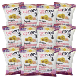 Barnana Himalayan Pink Sea Salt Plantain Chips, 2 Oz, Pack Of 12 Bags
