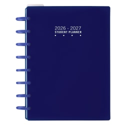 2026-2027 TUL® Discbound Weekly/Monthly Student Planner, Junior Size, Blue, July To June