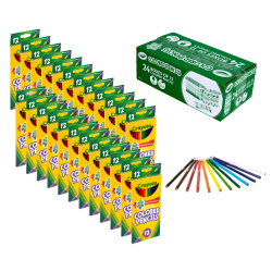 Crayola Bulk Colored Pencil Set - 24 Boxes of 12 Colors