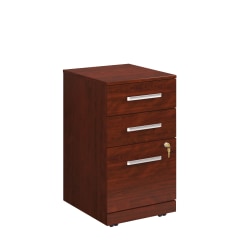 Sauder® Affirm 20"D Vertical 3-Drawer Mobile File Cabinet With Lock, Classic Cherry