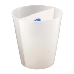 Erwyn Products Recycle Wastebasket Liners, 10-Quart, Frosted White, Set Of 6 Liners