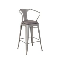 Vari Metal Conference Chair/Task Stool, Gray Seat/Gray Frame, Quantity: 1