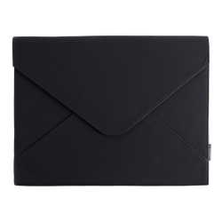 U Brands® Suede Document Holder, 1" Expansion, Letter Size, Black