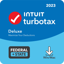 Intuit TurboTax Deluxe Federal + E-File + State, 2023, 1-Year Subscription, Windows®/Mac Compatible, ESD