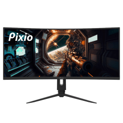 Pixio PXC348C 34" 1440p UWQHD VA LED Curved 1500R Gaming Monitor, FreeSync