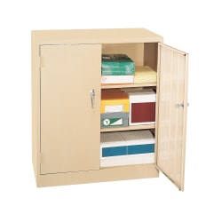 Alera Economy Storage Cabinet, 3 Fixed Shelves, Putty