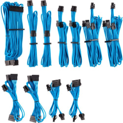 Corsair Premium Individually Sleeved PSU Cables Pro Kit Type 4 Gen 4 - Blue - For Power Supply - Blue - 20