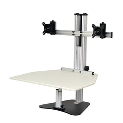 Ergo Desktop Wallaby Elite 28"W Adjustable Height Desk Converter, Putty, Partially Assembled