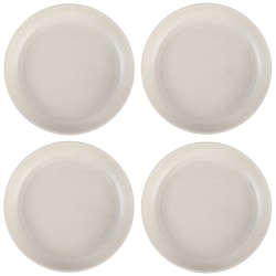 Cravings By Chrissy Teigen 4-Piece Round Stoneware Dinner Bowl Set, 8-5/8", Oat Milk