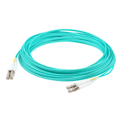 AddOn 1m LC to ST OM3 Aqua Patch Cable - Patch cable - LC multi-mode (M) to ST multi-mode (M) - 1 m - fiber optic - duplex - 50 / 125 micron - OM3 - halogen-free - aqua