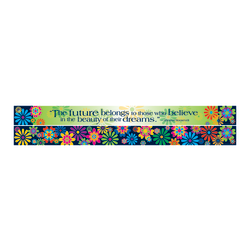 Barker Creek Double-Sided Straight-Edge Border Strips, 3" x 35", Italy Fiori, Pack Of 12