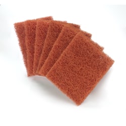 Scotch-Brite™ Quick-Clean Heavy-Duty Griddle Pads, Orange, Pack Of 15 Pads