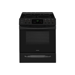 Frigidaire FFEH3054UB - Range - freestanding - niche - width: 30 in - depth: 24 in - height: 36 in - with self-cleaning - black