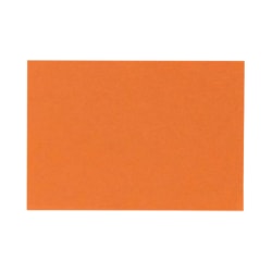 LUX Flat Cards, A1, 3 1/2" x 4 7/8", Mandarin Orange, Pack Of 50