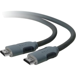 Belkin HDMI Cable, M/M - 10 ft HDMI A/V Cable for Audio/Video Device, TV - First End: 1 x 19-pin HDMI Type A Digital Audio/Video - Male - Second End: 1 x 19-pin HDMI Type A Digital Audio/Video - Male