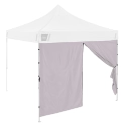 Ergodyne SHAX 6196 Pop-Up Tent Sidewall With Zipper Door, 10' x 10', White, Total Qty 1