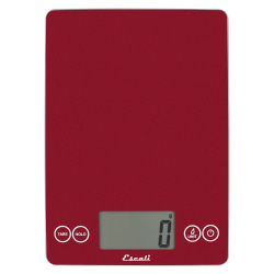 Escali® Arti Glass Digital Kitchen Scale, Rio Red, 157R2