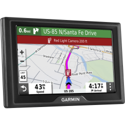 Garmin Drive 52 Automobile Portable GPS Navigator - Portable, Mountable - 5" - Touchscreen - microSD - Turn-by-turn Navigation, Lane Assist, Junction View, Route Shaping, Speed Assist - USB - 1 Hour - Preloaded Maps - WQVGA - 480 x 272