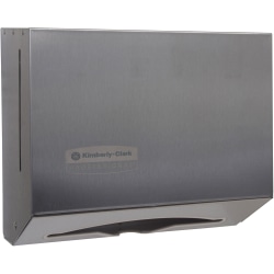 Scott Scottfold Folded Towel Dispenser - 9" Height x 10.8" Width x 4.8" Depth - Stainless Steel - Compact, Lockable, Durable - 1 Carton