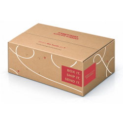 Office Depot® Brand Corrugated Shipping Box, Kraft, 22"L x 16"W x 12"H, Total Qty 1