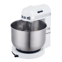 Brentwood 5-Speed Stand Mixer With 3.5 Qt Stainless Steel Mixing Bowl, 8-1/4"H x 11"W x 12"D, White