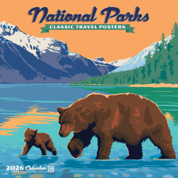 2026 Willow Creek Press Monthly Mini Wall Calendar, 7" x 7", National Parks (ADG), January To December, 53676