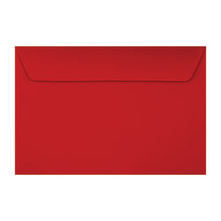 LUX Booklet 6" x 9" Envelopes, Peel & Press Closure, Holiday Red, Pack Of 250