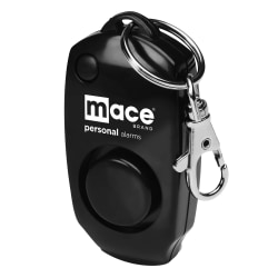 Mace® Brand Plastic Personal Alarm Key Chain, 1/2" x 1" x 2", Black